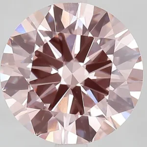 3.01 Carat Round Fancy Pink VVS2 Lab Diamond