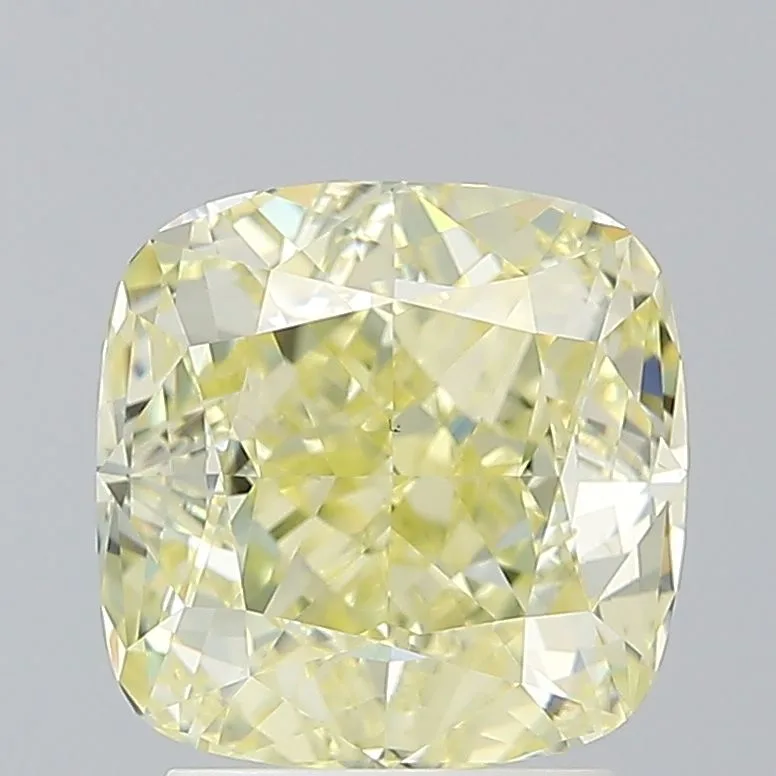 3.02 Carat Cushion Modified Fancy Yellow VS2 Natural Diamond 1 3.02 Carat Cushion Modified Fancy Yellow VS2 Natural Diamond