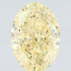 3.02 Carat Oval Fancy Light Yellow VS2 Natural Diamond