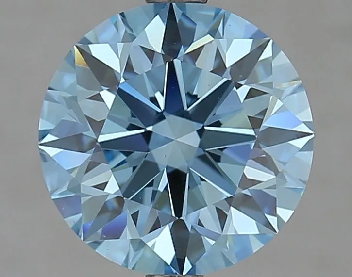 3.02 Carat Round Fancy Vivid Blue VS2 Lab Diamond 1 3.02 Carat Round Fancy Vivid Blue VS2 Lab Diamond
