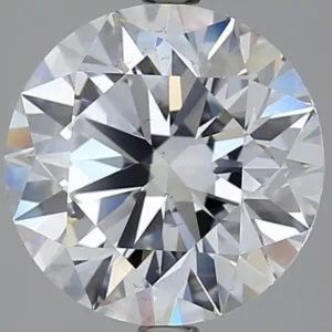 3.02 Carat Round Light Blue SI1 Lab Diamond