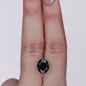 3.04 Carat Oval Black Natural Diamond