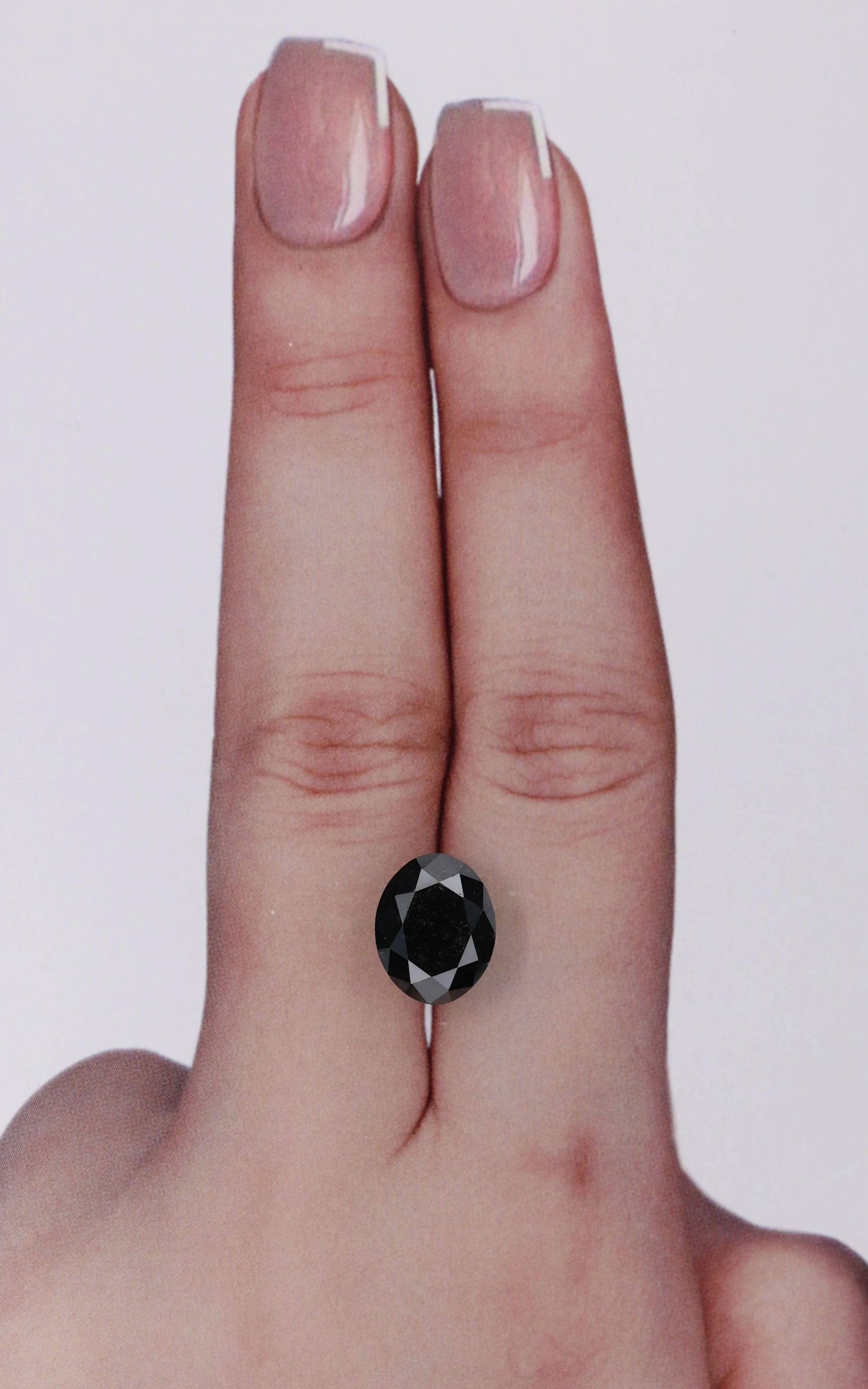 3.04 Carat Oval Black Natural Diamond 1 3.04 Carat Oval Black Natural Diamond