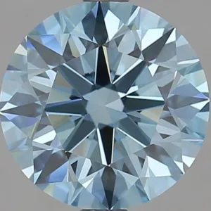 3.05 Carat Round Fancy Vivid Blue VVS2 Lab Diamond