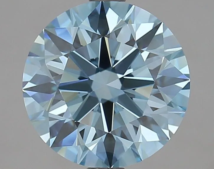 3.05 Carat Round Fancy Vivid Blue VVS2 Lab Diamond 1 3.05 Carat Round Fancy Vivid Blue VVS2 Lab Diamond