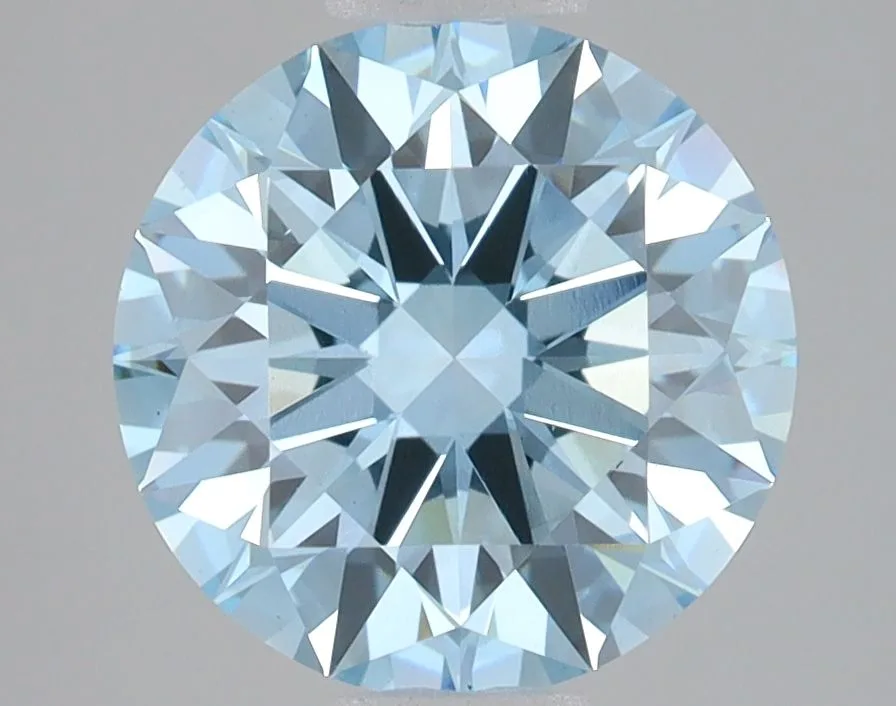 3.07 Carat Round Fancy Vivid Blue VS1 Lab Diamond 1 3.07 Carat Round Fancy Vivid Blue VS1 Lab Diamond