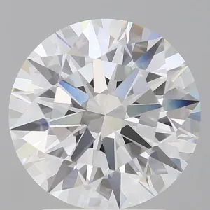 3.08 Carat Round F VVS2 Lab Diamond