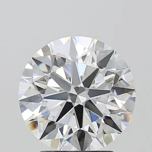 3.08 Carat Round F VVS2 Lab Diamond