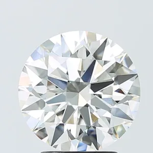3.08 Carat Round F VVS2 Lab Diamond