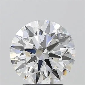 3.09 Carat Round F VVS2 Lab Diamond