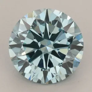 3.09 Carat Round Fancy Vivid Blue VS2 Lab Diamond