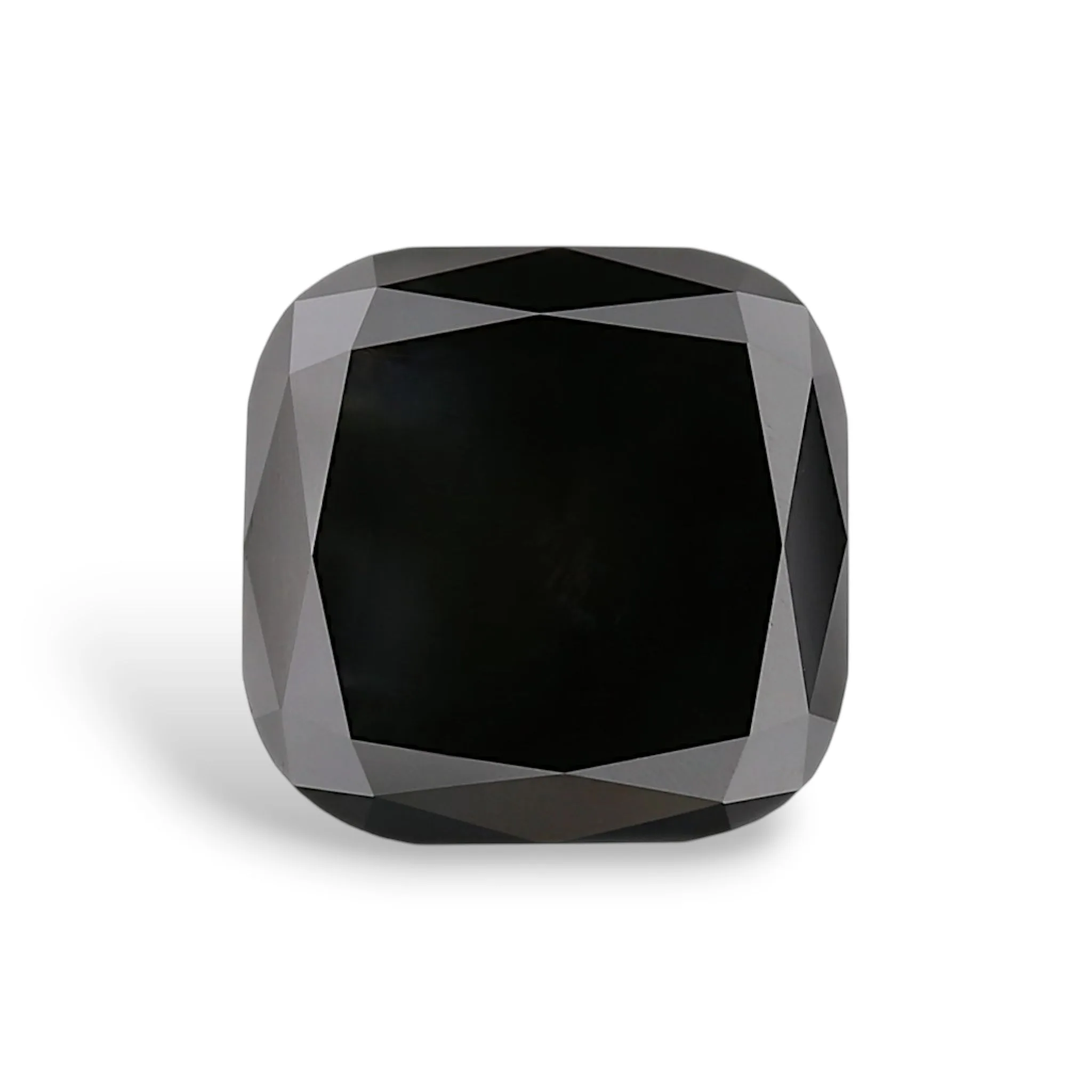 3.11 Carat Cushion Brilliant Fancy Black VVS2 Natural Diamond 1 3.11 Carat Cushion Brilliant Fancy Black VVS2 Natural Diamond