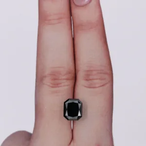 3.13 Carat Radiant Black Natural Diamond