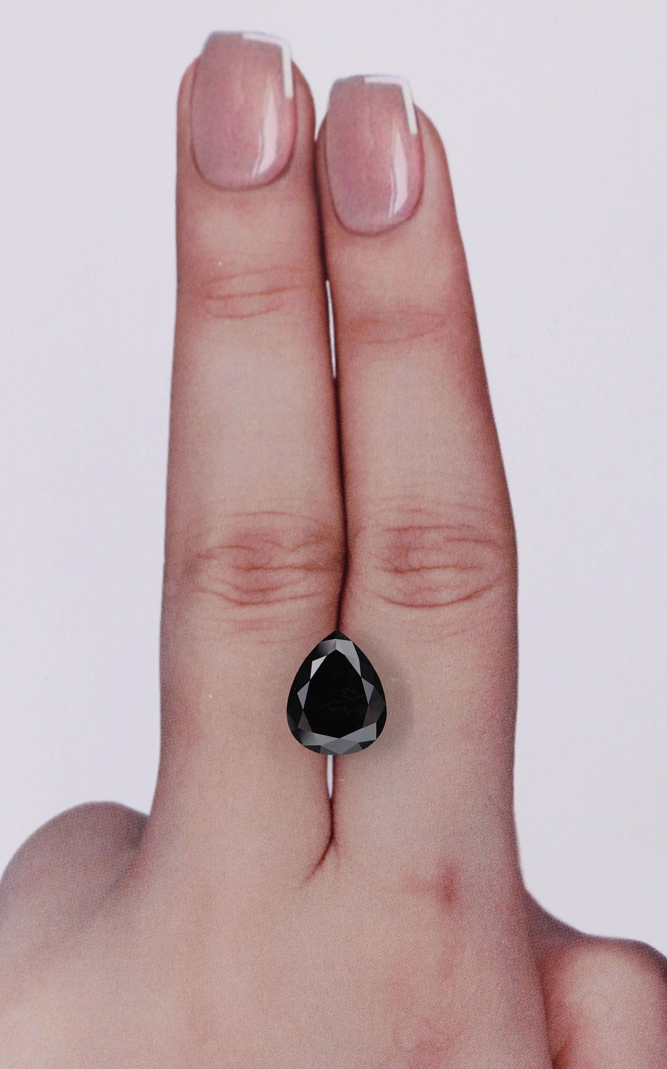 3.16 Carat Pear Black Natural Diamond 1 3.16 Carat Pear Black Natural Diamond