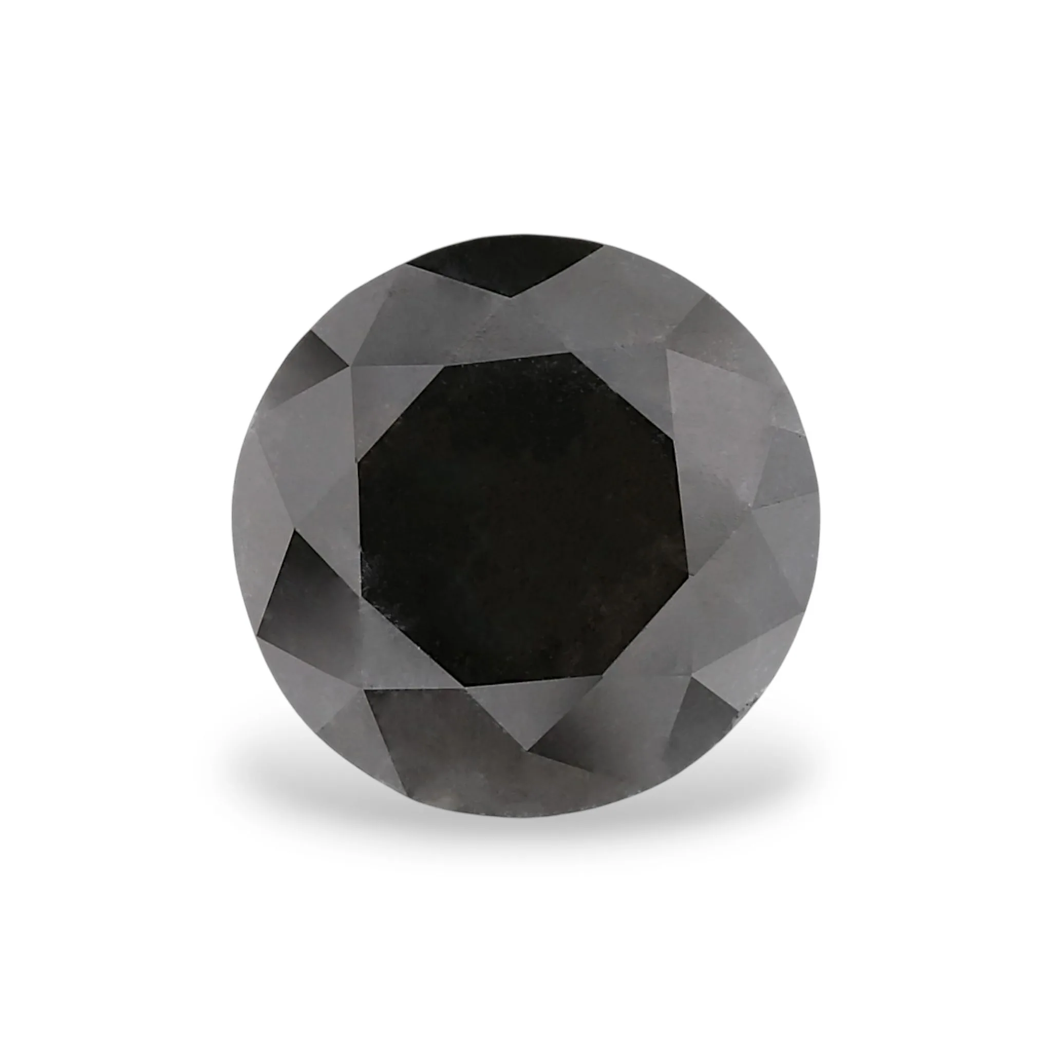 3.24 Carat Round Fancy Black VVS2 Natural Diamond 1 3.24 Carat Round Fancy Black VVS2 Natural Diamond