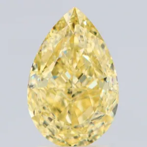 3.31 Carat Pear Fancy Yellow VVS1 Natural Diamond