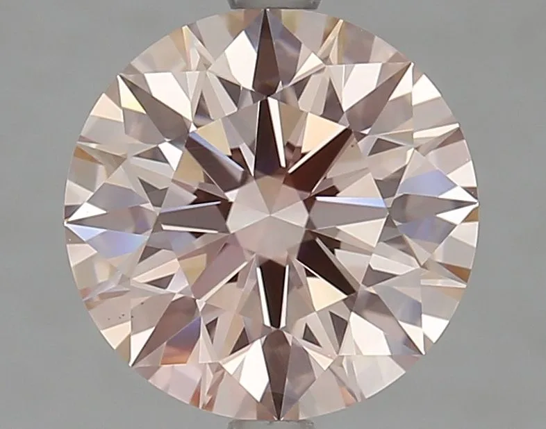 3.41 Carat Round Fancy Pink VS2 Lab Diamond 1 3.41 Carat Round Fancy Pink VS2 Lab Diamond