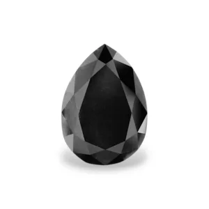 3.46 Carat Pear Fancy Black VVS2 Natural Diamond