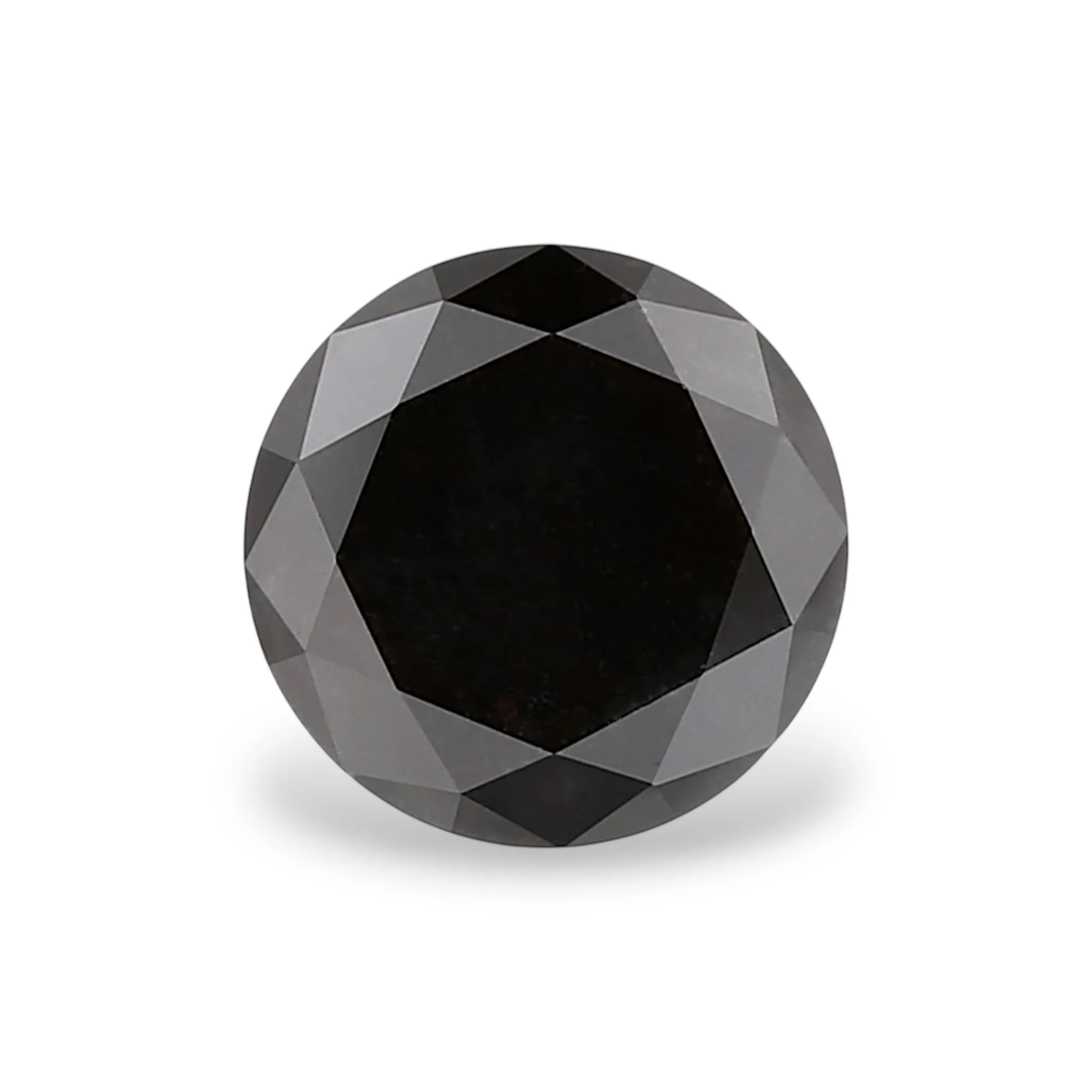 3.46 Carat Round Fancy Black VVS2 Natural Diamond 1 3.46 Carat Round Fancy Black VVS2 Natural Diamond