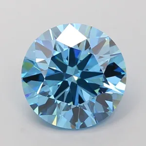 3.5 Carat Round Fancy Vivid Blue VS1 Lab Diamond