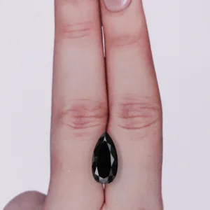 3.61 Carat Pear Fancy Black VVS2 Natural Diamond