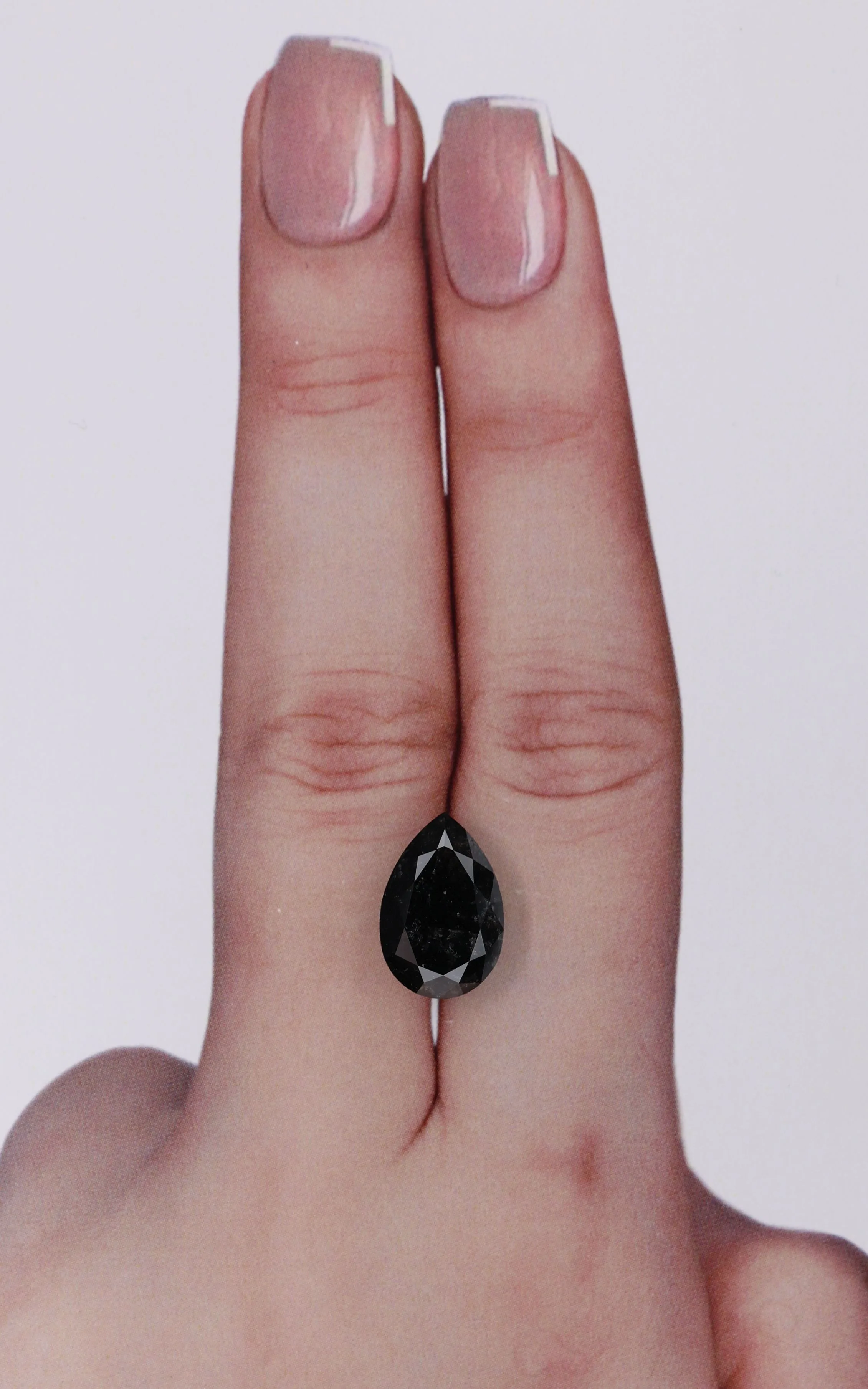 3.77 Carat Pear Black Natural Diamond 1 3.77 Carat Pear Black Natural Diamond