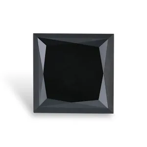 3.91 Carat Princess Black Natural Diamond
