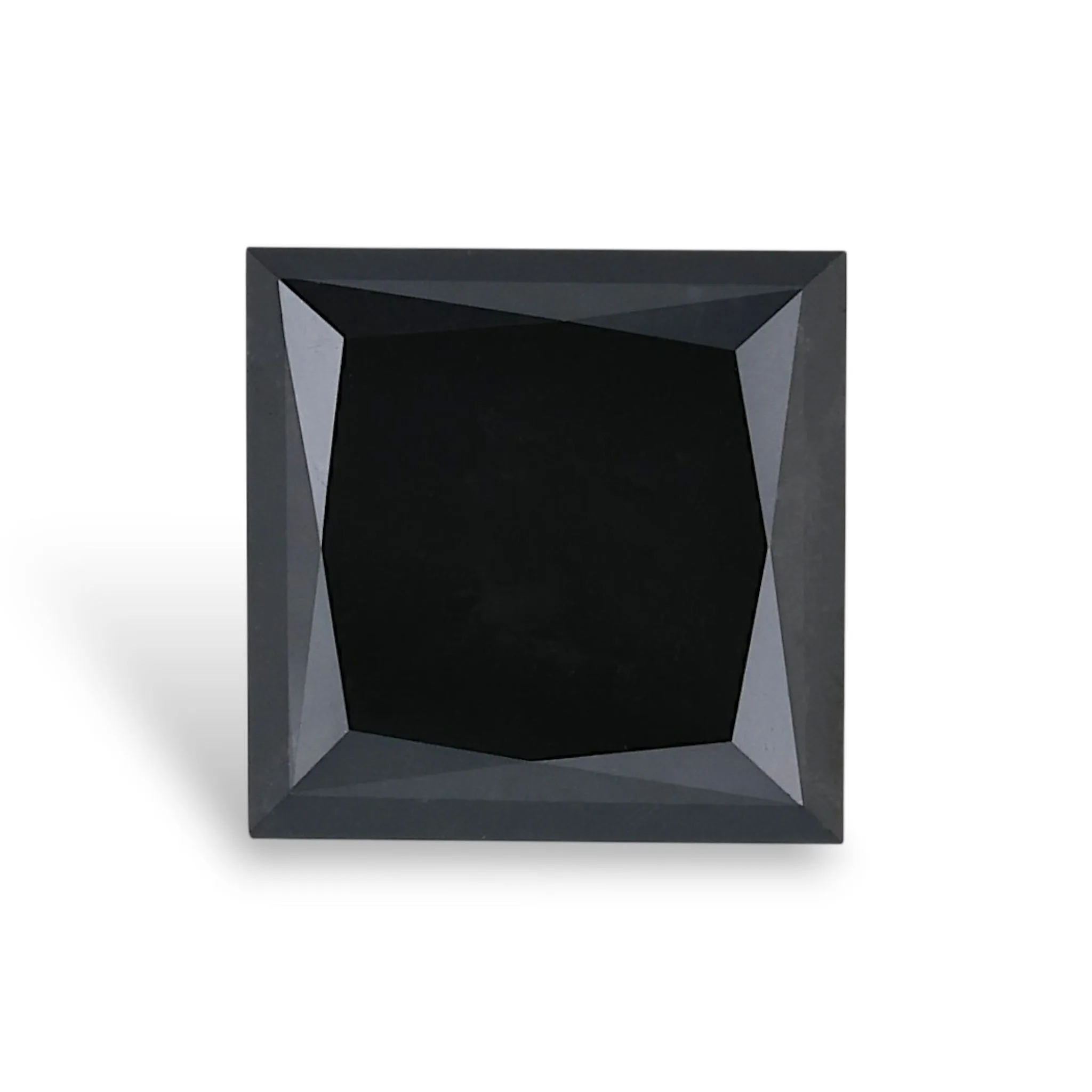 3.91 Carat Princess Black Natural Diamond 1 3.91 Carat Princess Black Natural Diamond