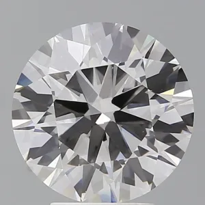 3.97 Carat Round F VVS2 Lab Diamond