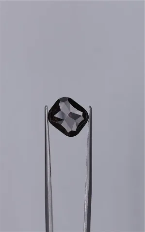 3.98 Carat Cushion Brilliant Fancy Black VVS2 Natural Diamond
