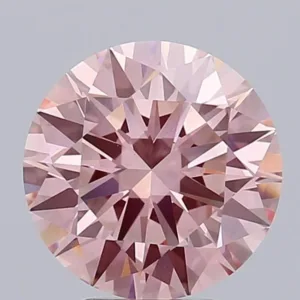4 Carat Round Fancy Vivid Pink VS1 Lab Diamond