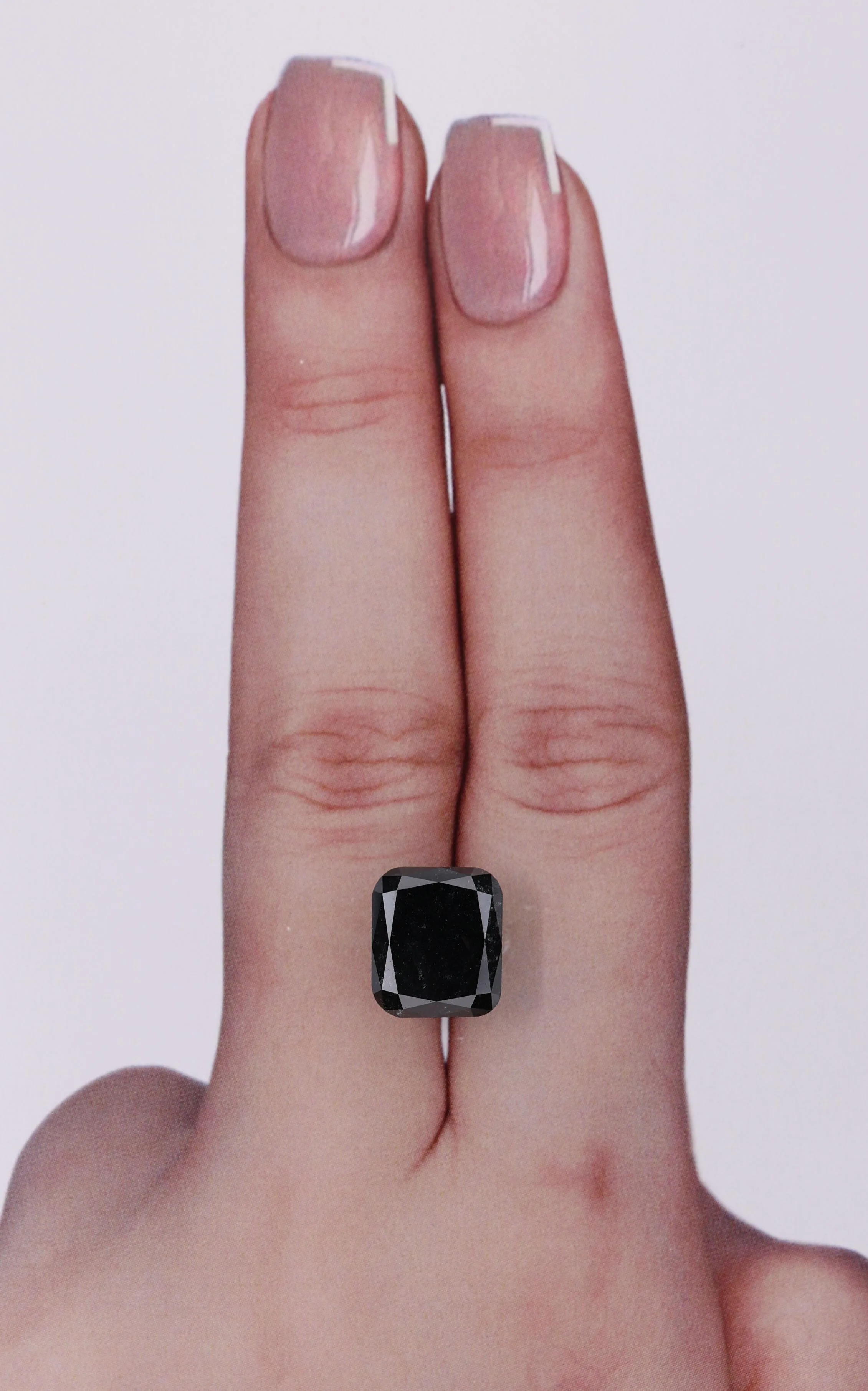 4.15 Carat Cushion Brilliant Black Natural Diamond 1 4.15 Carat Cushion Brilliant Black Natural Diamond