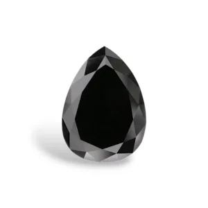 4.29 Carat Pear Fancy Black VVS2 Natural Diamond