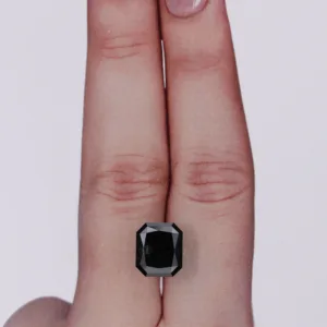 4.5 Carat Radiant Black Natural Diamond