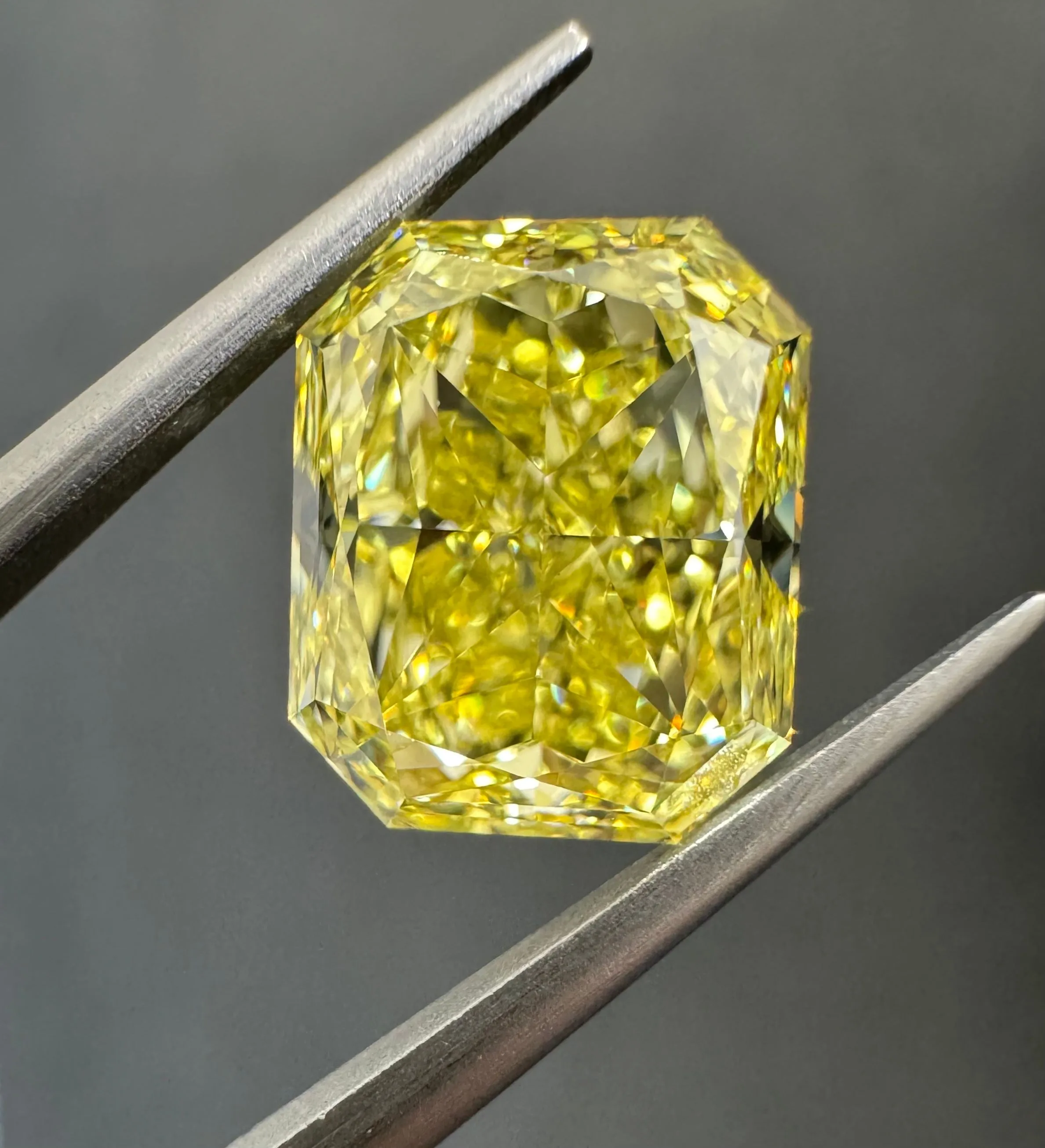 4.51 Carat Radiant Fancy Intense Yellow VS1 Natural Diamond 1 4.51 Carat Radiant Fancy Intense Yellow VS1 Natural Diamond