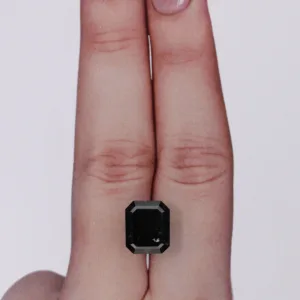 4.64 Carat Emerald Black Natural Diamond