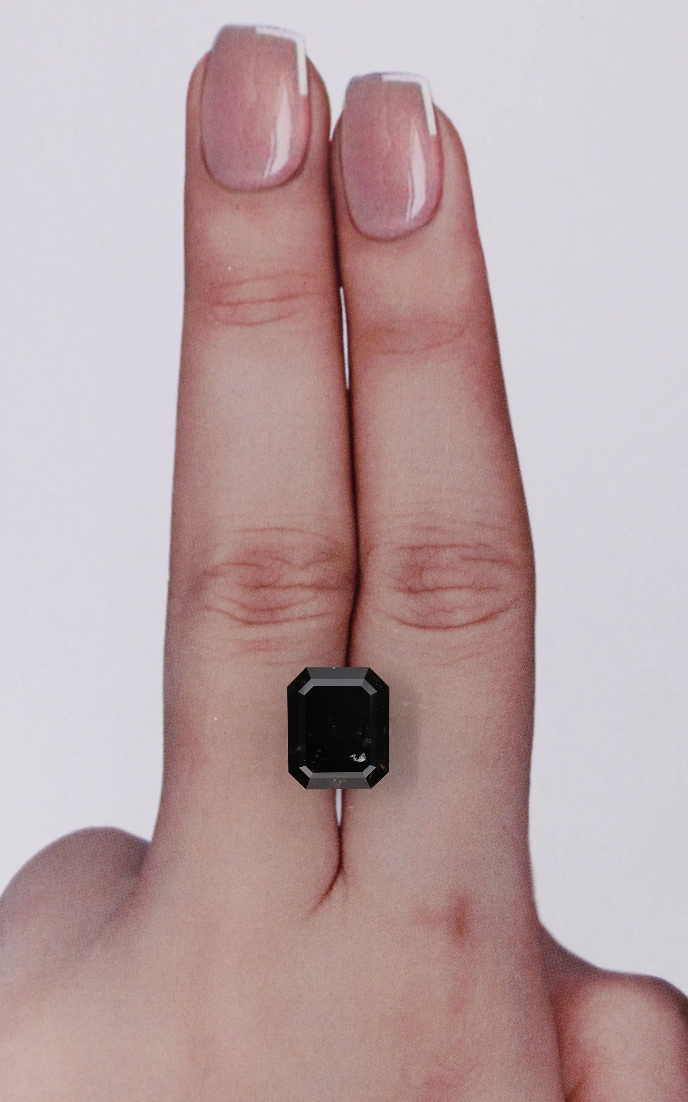 4.64 Carat Emerald Black Natural Diamond 1 4.64 Carat Emerald Black Natural Diamond
