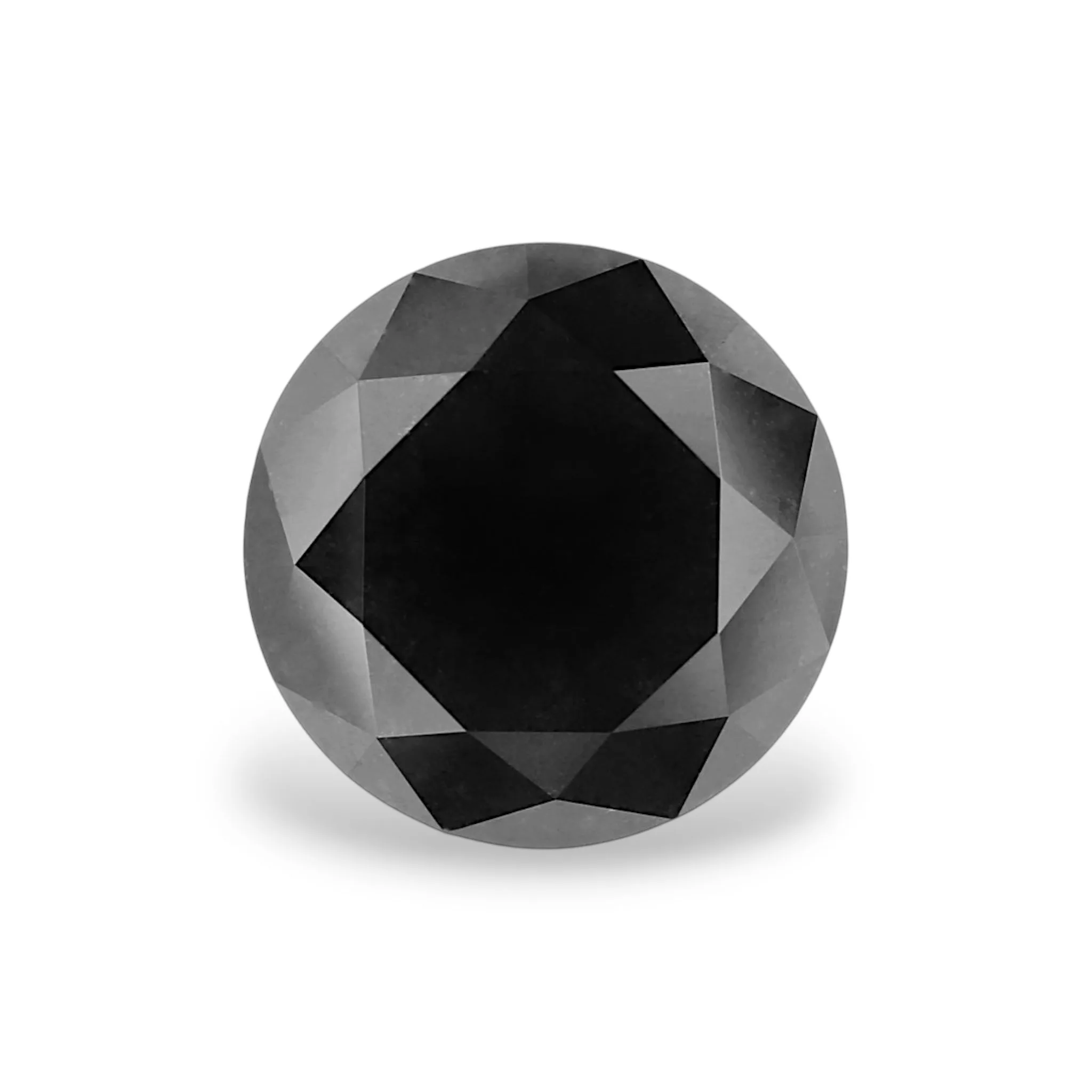 4.94 Carat Round Fancy Black VVS2 Natural Diamond 1 4.94 Carat Round Fancy Black VVS2 Natural Diamond