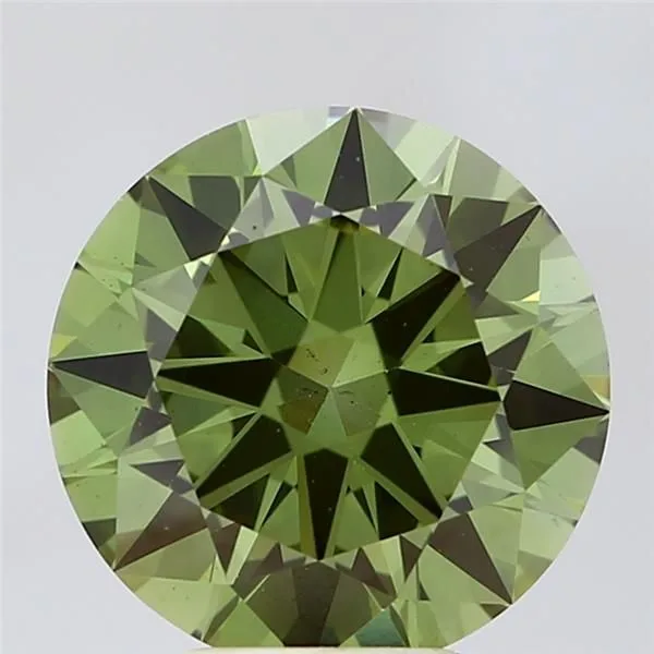 5 Carat Round Fancy Vivid Green VS1 Lab Diamond 1 5 Carat Round Fancy Vivid Green VS1 Lab Diamond