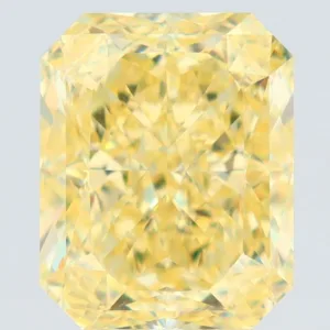 5.06 Carat Radiant Fancy Yellow VS2 Natural Diamond