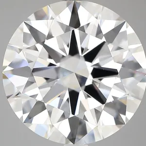 6.01 Carat Round E VVS2 Lab Diamond