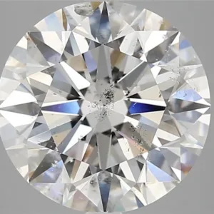 6.02 Carat Round G SI2 Natural Diamond