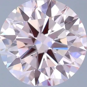 0.51 Carat Round Fancy Light Pink VS1 Lab Diamond