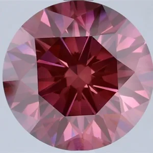 3.66 Carat Round Fancy Deep Pink VS2 Lab Diamond