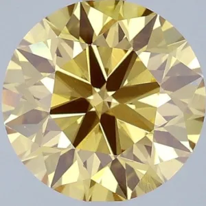 2.09 Carat Round Fancy Intense Yellow VS1 Lab Diamond