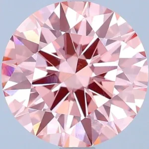 2.03 Carat Round Fancy Intense Pink VVS2 Lab Diamond