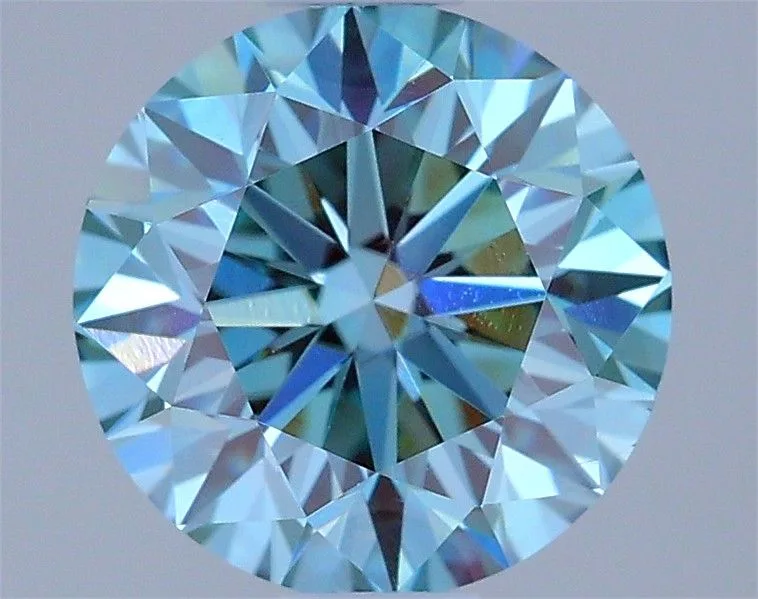 0.72 Carat Round Fancy Vivid Green VS1 Lab Diamond 1 0.72 Carat Round Fancy Vivid Green VS1 Lab Diamond