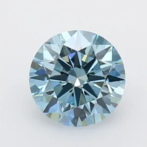 1.02 Carat Round Fancy Vivid Blue VVS2 Lab Diamond