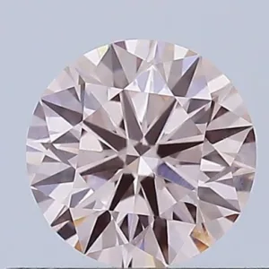 0.5 Carat Round Fancy Pink VVS2 Lab Diamond