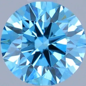 0.5 Carat Round Fancy Vivid Blue VS1 Lab Diamond